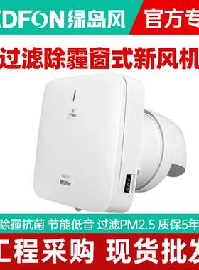 家用墙式新风机过滤PM2.5除霾室内壁挂空气净化器窗式商用