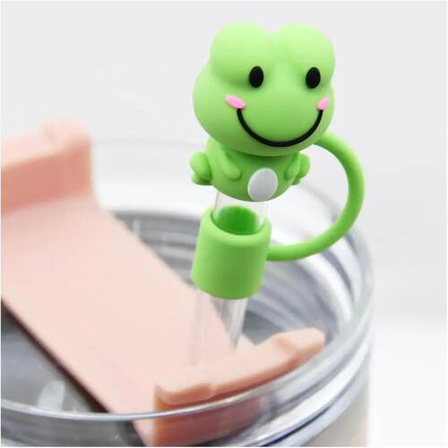 5Pcs Straw Cover Cap for Stanley Cup Silicone Straw Topper C