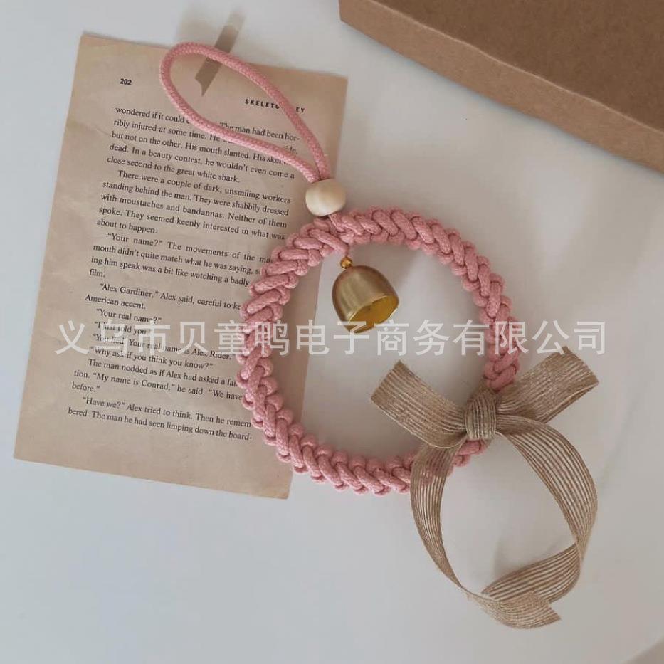 北欧风简约手工DIY编织风铃家居装饰挂饰送人礼品儿童房铃铛墙饰
