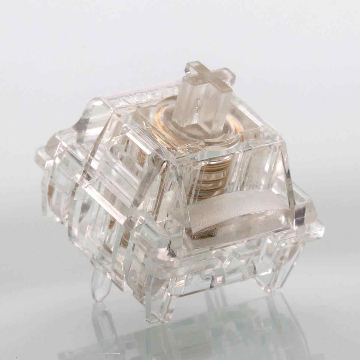 佳达隆磁玉轴max 透明RGB可调节键程镀金弹簧 HIFI音磁轴键盘轴体