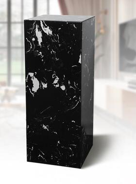 现货大理石酒店大堂别墅客厅落地大底座摆件基座雕塑底座雕塑台