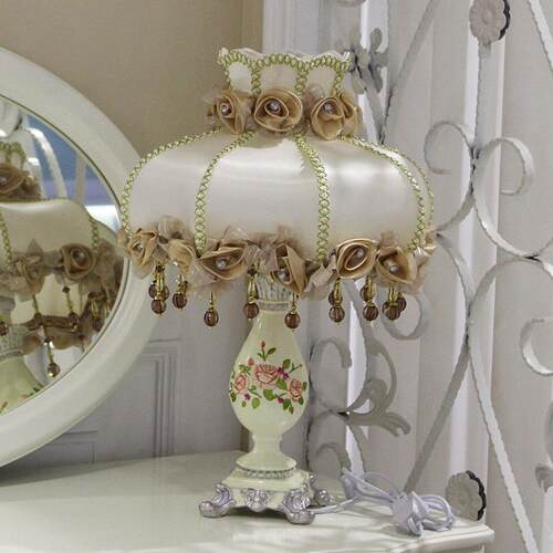 高档物欧氛式卧室台灯ns少女公主床头灯创意i围灯温馨结婚礼婚房