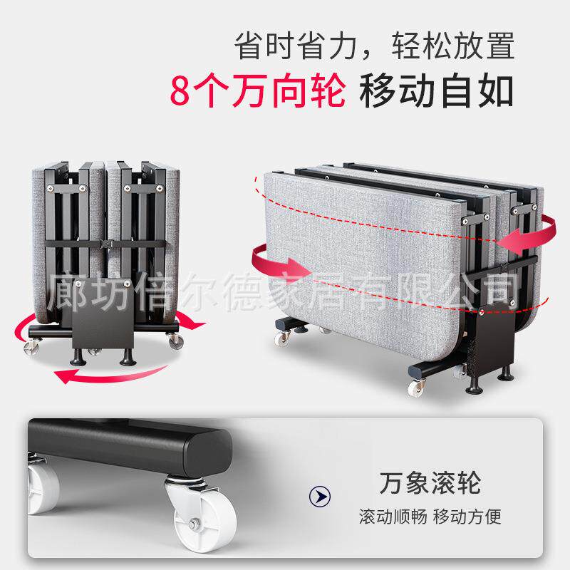 折叠床办公室午休床四陪折家用单床人床佐致（收便携护护理床床午