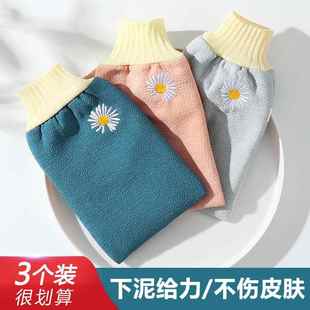 摧磋照捶檫擦差溠蹉磋搓泥冼洗操藻早灰澡巾后拉背巾硅胶长条双面