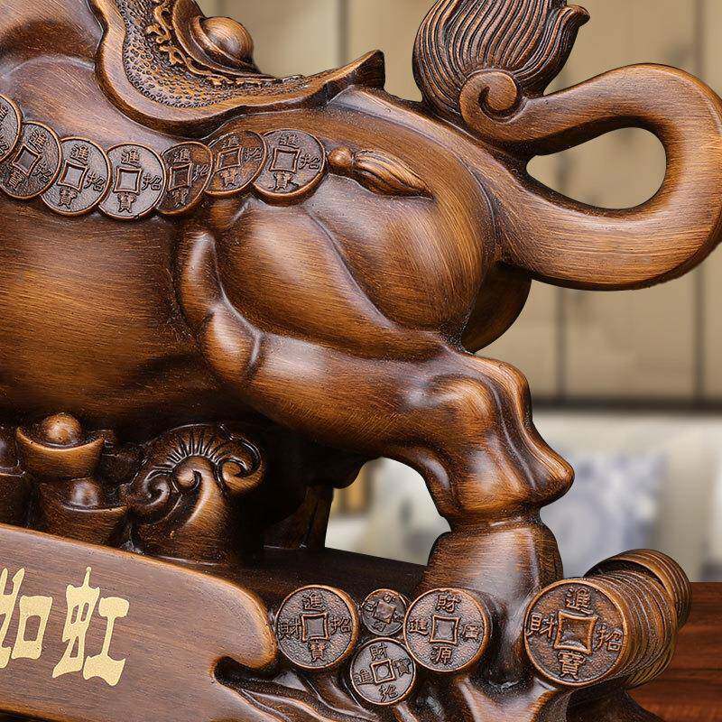 财势如虹牛摆件树脂工艺品家居装饰品摆设生肖牛大号创意办公送礼
