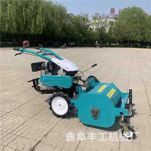 效率高自走式果园割草机大棚秸秆粉碎还田机手推小型除草机