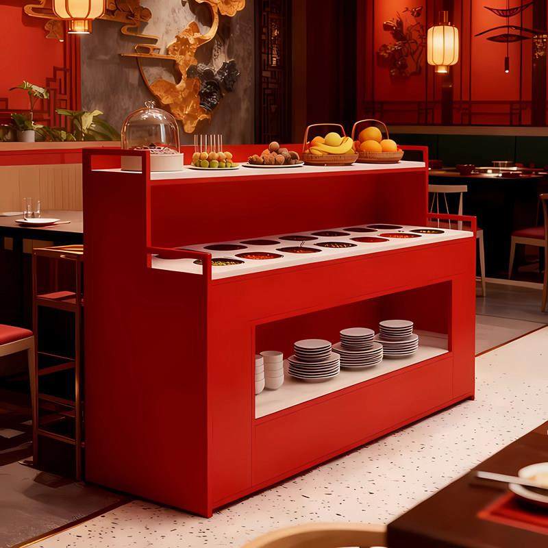 火锅店自助小料台餐厅酱料台麻辣烫调味台饭店水果柜台凉菜桌商用,商业/办公家具,调料台,淘宝优惠券,粉丝福利购,淘宝优惠卷