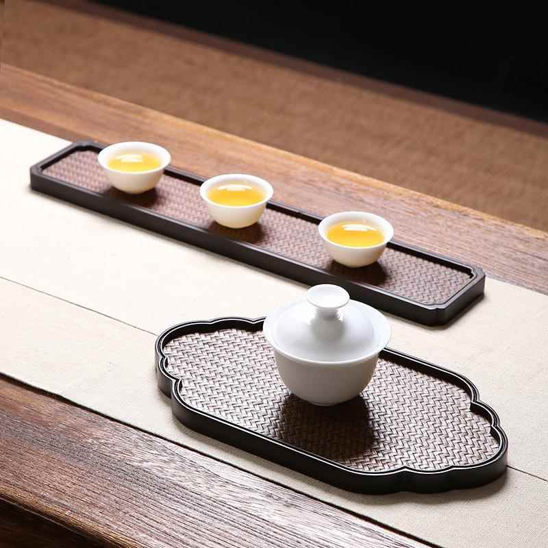 古具宋席竹茶盘茶约干泡竹制席面茶具茶台重竹茶GJD复托茶台简大
