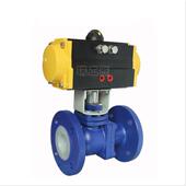 气动衬氟球耐阀四158Q41F46衬6氟气动球阀酸碱耐腐蚀气动球阀气