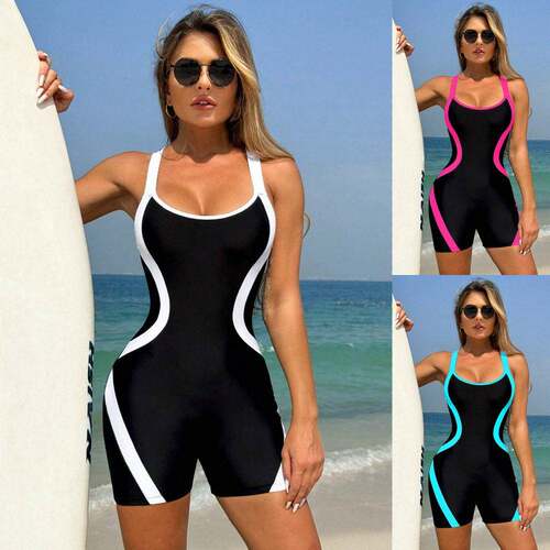Womens Back Cross Design Two-Tone Conservative Briefs