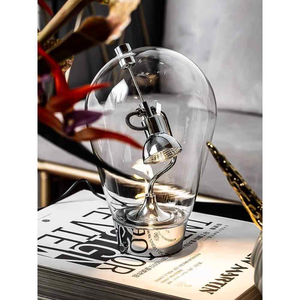 意大利光豪华玻璃台灯创意设计师办公室书桌卧室床边触摸调光阅读