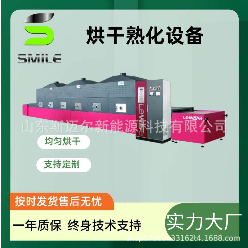 斯迈尔隧道式微波烘干设备厂家直供杂粮干燥熟化微波干燥设备