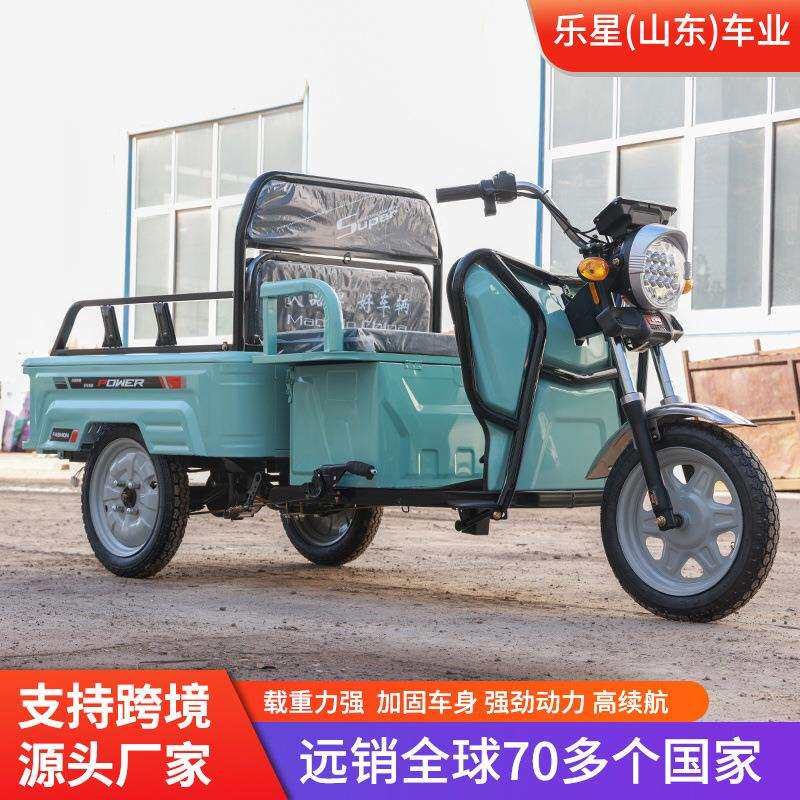 平板电轮车超平板电动强动承重力长久续航三载货载人电三轮车爬坡
