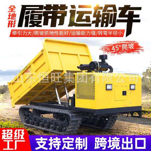 爬山虎履带运输车小型爬坡载重王全地形自卸车农用履带运输车