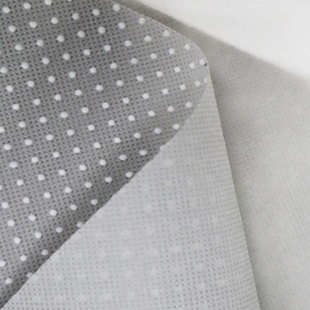 批发定制地毯垫防滑无纺布灰色点点滴塑面料阻滑布地毯专用打底布