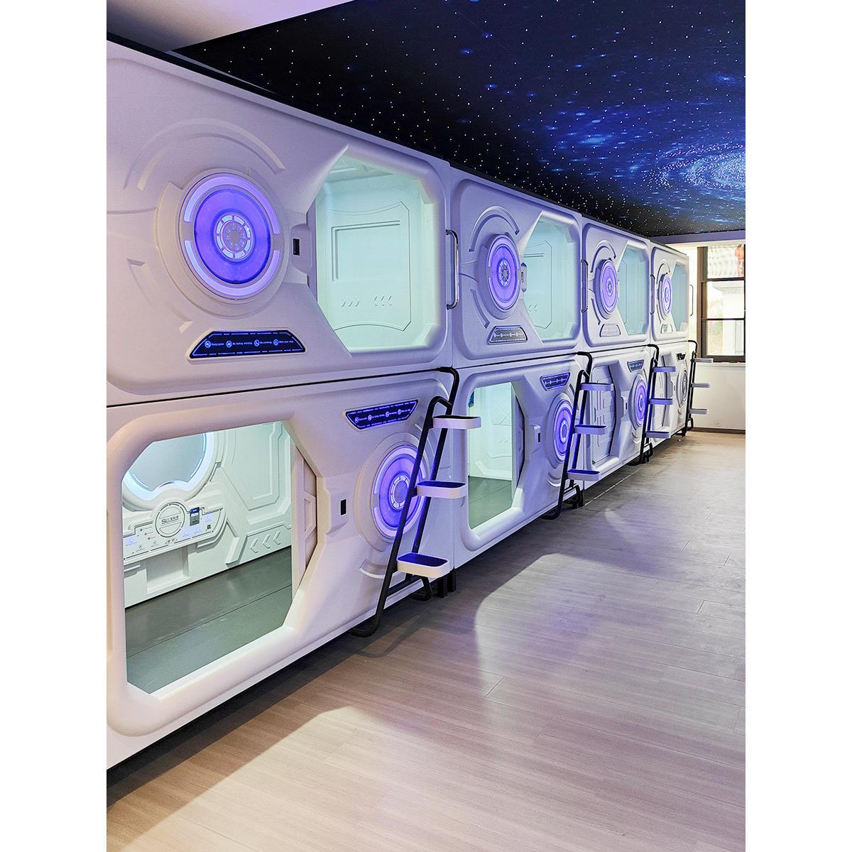 太空舱睡眠床太空舱双层床民宿旅馆太空舱床电子竞技宿舍学生公寓