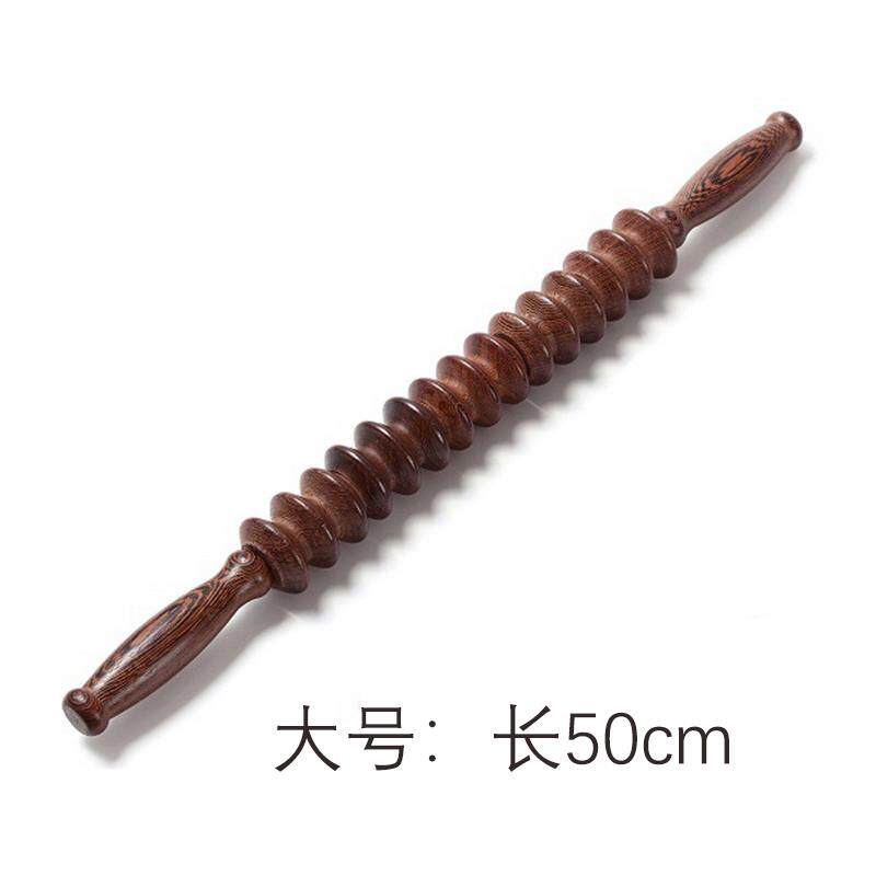 高档鸡滚翅木轮按摩齿器轮按摩棒瑜腹伽推背部按摩棒包邮