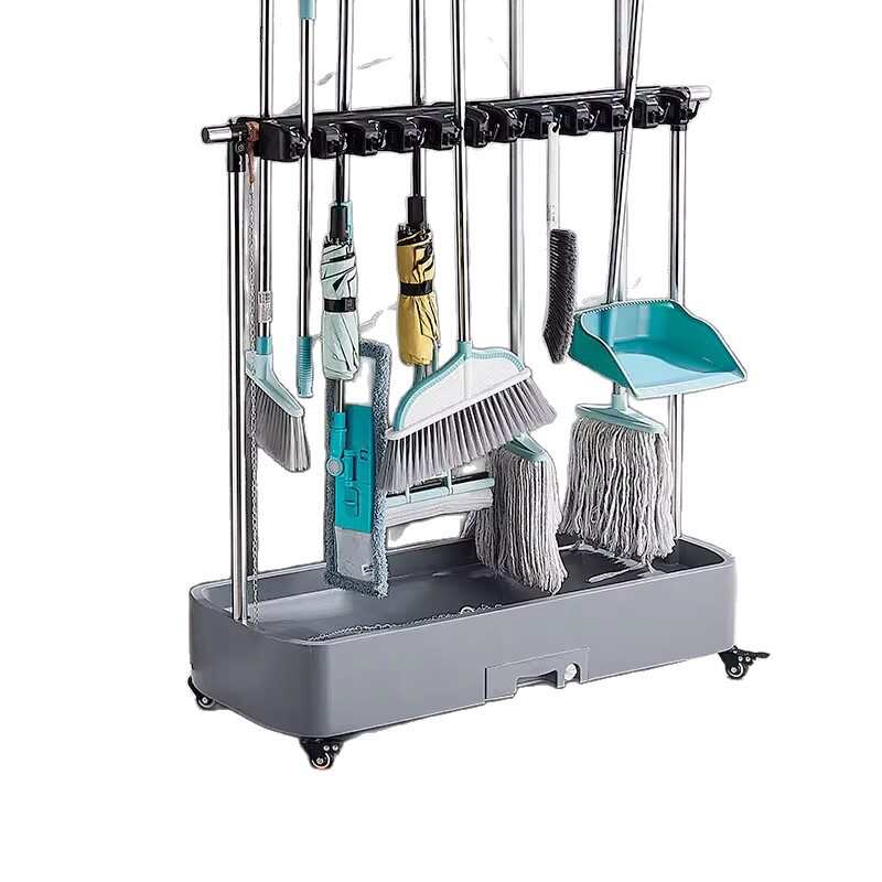 移动拖把架户外收纳挂架不锈钢卫生间教室班级沥水商用落地置物架