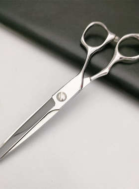 新款数控CNC美发剪刀 A2R-6.75寸平剪 银色 机器研磨 VG10剪刀