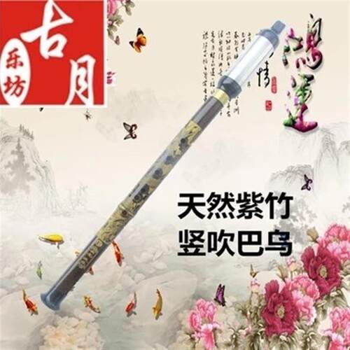 高档天然竹洞巴竖吹 巴乌降BC调G调F调调紫音准型成人/生 /初学学