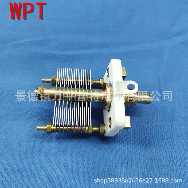 CW1-G-100片式空气介质可变电容器调谐射频电源高频加热电容器