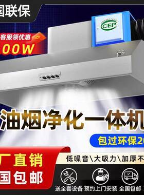 油烟净化器一体机商用抽油烟机饭店餐饮厨房低空排放排烟罩无除油