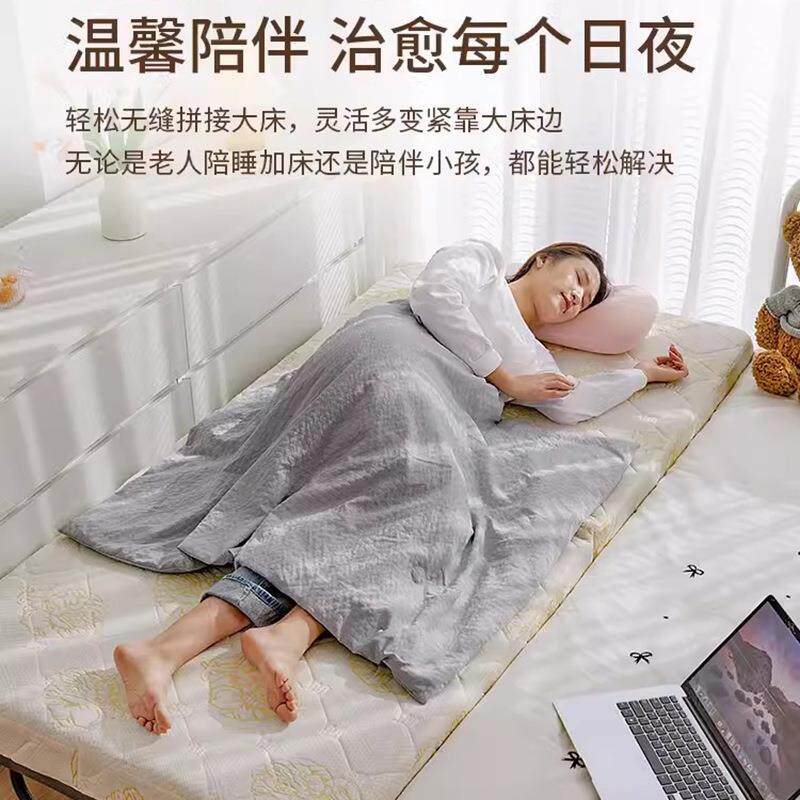 酒店加床金属折叠床午休成人午睡加厚神器床月嫂陪护床单人可收