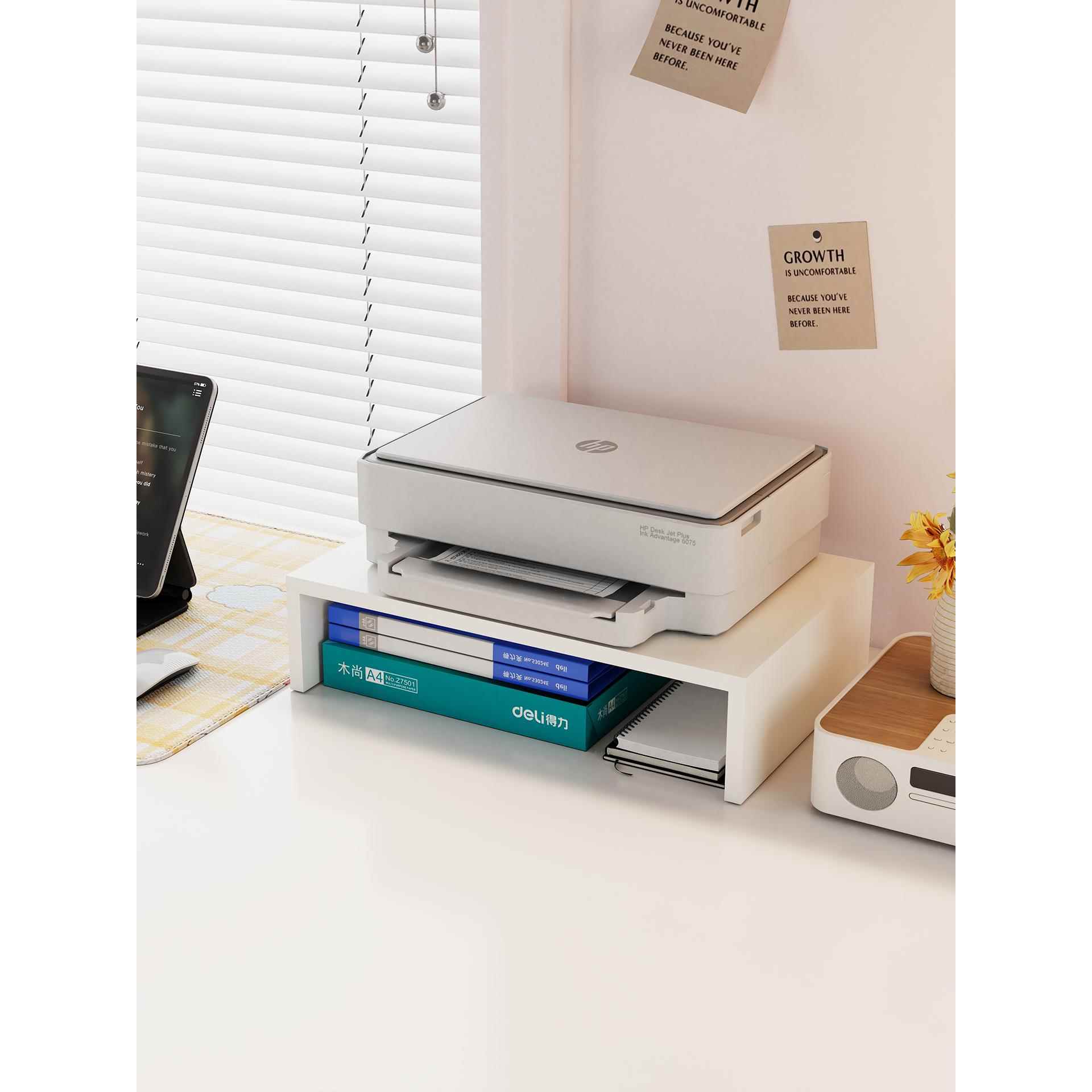 打印机架增高架桌面覆印机置物架办公室文件A4纸收纳架抬高托支架