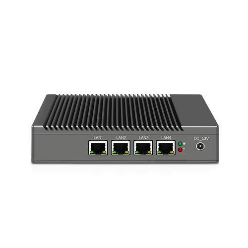 倍控四核八代J3455路由器四千兆网口AES工控机微型j4125代替J1900