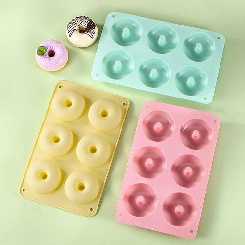 Silicone round donut mold cookie cake baking tool 甜甜圈模具