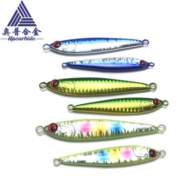 上色现货钨钢铁板钨钢渔坠钨鱼Tungsten jig海钓专用钨合金鱼