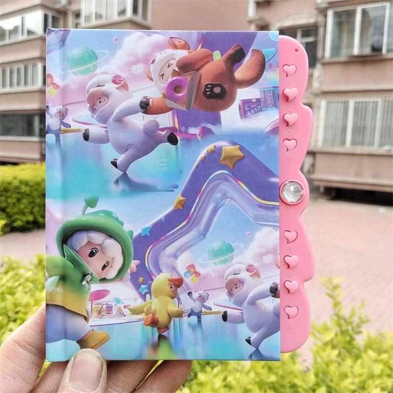 元梦之星笔记本手帐小学生密码锁笔记本日记本带锁女男生多功能儿