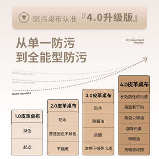 防油防水免洗高级风奶油烫皮奢小羊长方形餐桌轻感茶几桌布垫防