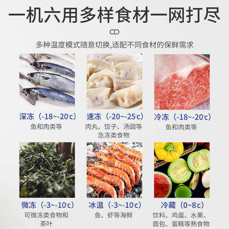 冰柜商用大容量家用保鲜冷冻两用铜管卧式冰箱冷藏柜超大双温雪柜