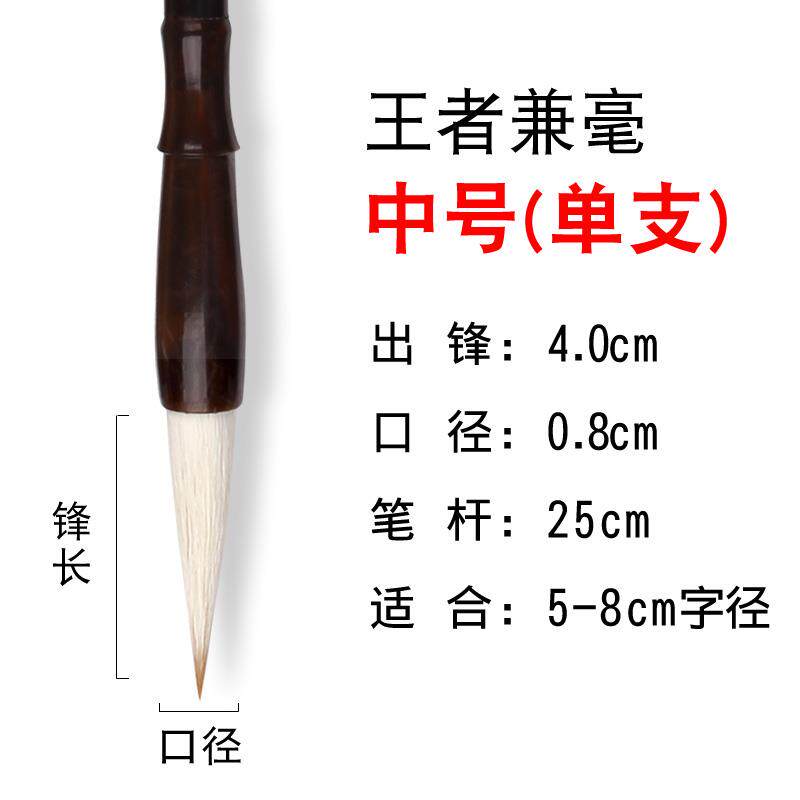 高档笔毛笔狼毫兼毫羊毫初学者套装档专业级书法白云魁高楷首王者