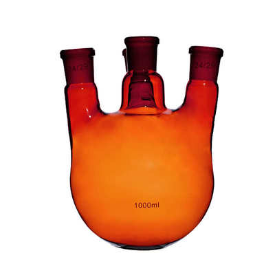 直烧杯/口/实验室烧瓶斜2550口棕色烧瓶100/1000ml玻璃三口250500