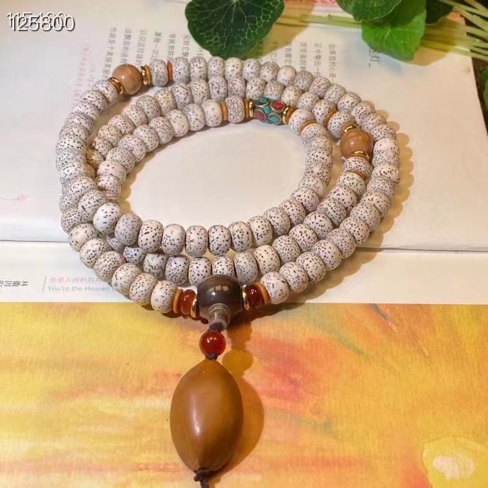 星月菩提8x11mm菩提子高密文玩佛珠念珠手链项链情侣送礼收藏佳品