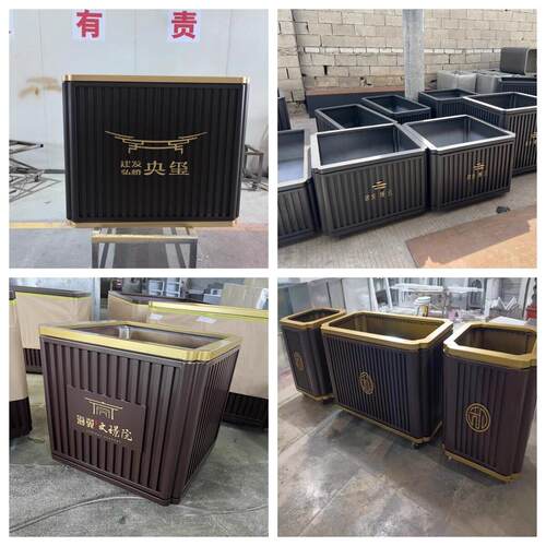 户外不锈钢花箱铁艺花架售楼部花盆可移动庭院广场街道围栏商业街
