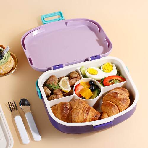 开学季学生午餐便当盒微波炉可用饭盒塑料分格儿童餐盒lunch box
