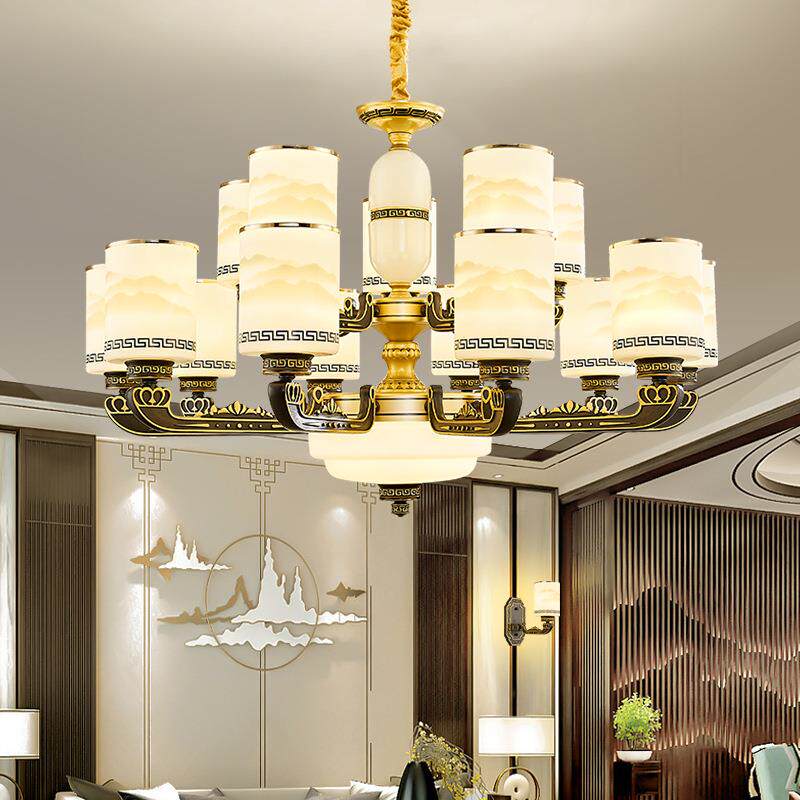 新中式吊灯客厅灯家用现代中国风餐厅灯古典禅意主卧室吊灯吊灯