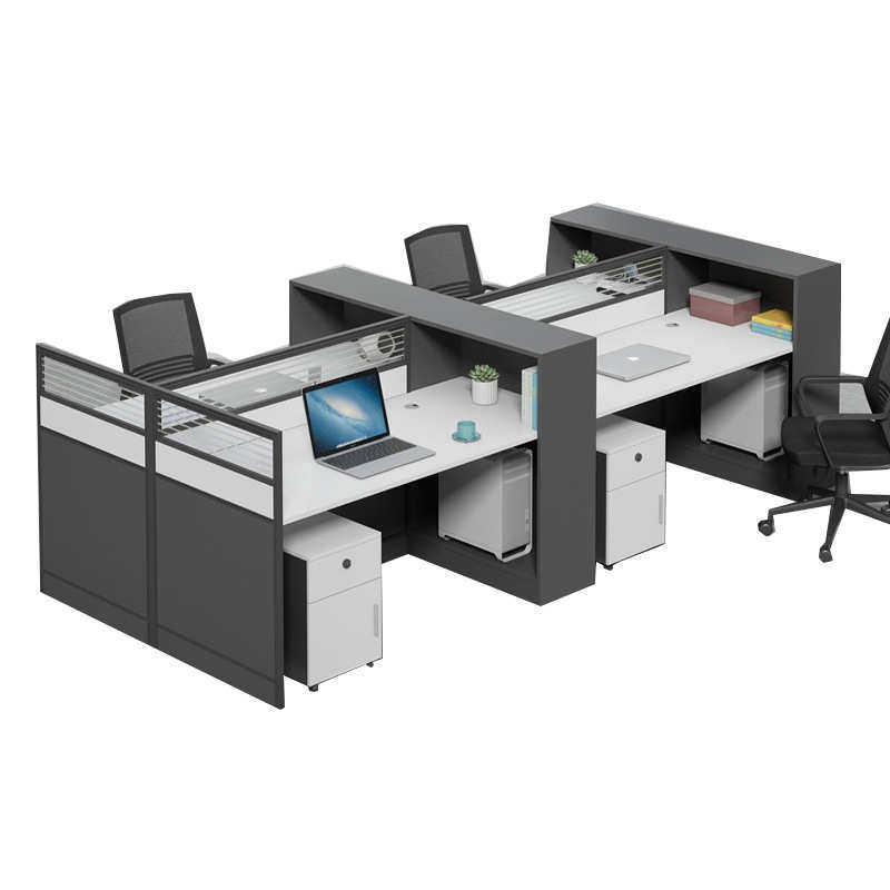 上海办公家具办公桌椅组合简约现代屏风4人6人多人职员办公桌卡座