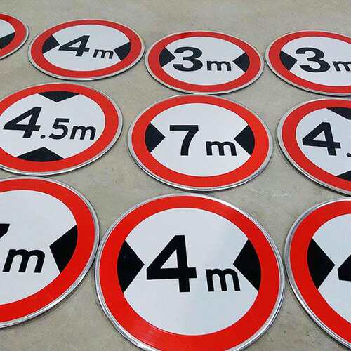 限速标志牌5公里厂区交通限高牌标识圆形20停车场停车牌减速慢行