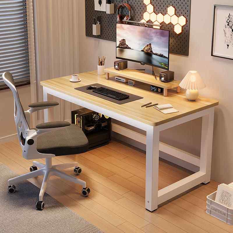 桌子电脑桌台式家用简易书桌学习办公桌卧室长方形工作台现代简约