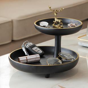 新式 入户玄关放意钥中匙摆件创客厅11zp1955茶几桌收纳托盘轻奢风