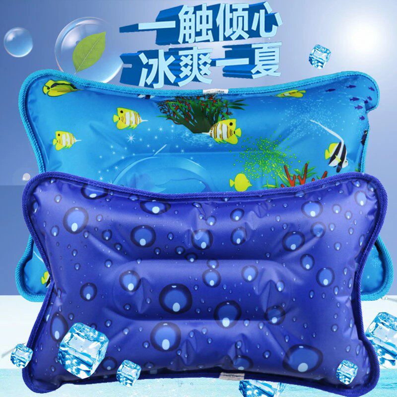 成人夏天专用凉枕头少儿午睡水枕头装水的冰枕学生降温冰凉大号长