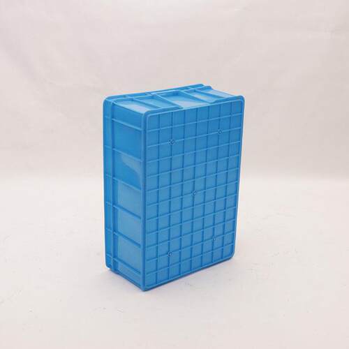 塑料周转箱加厚蓝色工业用塑料箱内径615*425*215外径650*455*225