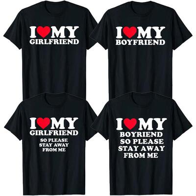 I Love My Hot Younger Boyfriend Funny T-Shirt For Couples.