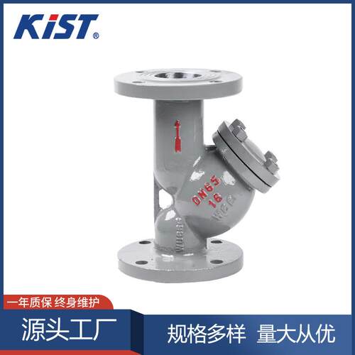铸钢Y型过滤器WCB碳铸钢管道排污滤水器GL41H-16C法兰Y型过滤器