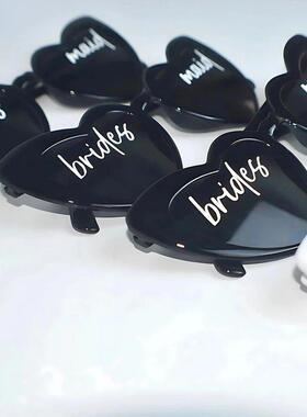 Bride Bridesmaid Heart Sunglasses Wedding Day Bachelorette