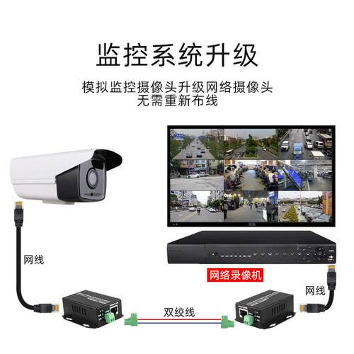 永杭 百兆网络延长器500延米VD45RJ网线长双绞线3络00米网传器输